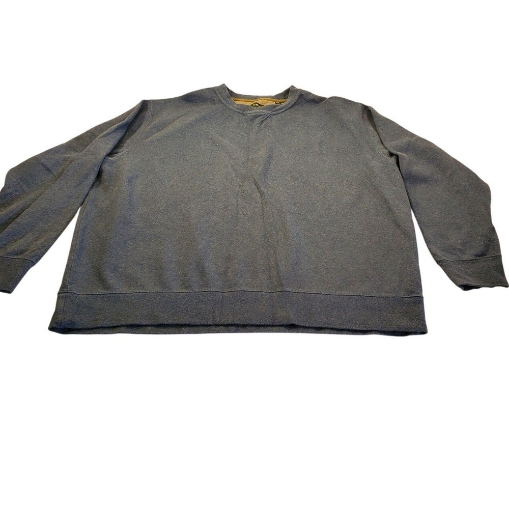 ORVIS Mens Blue Textured Knit‎ Crewneck Pullover Sweatshirt XXL